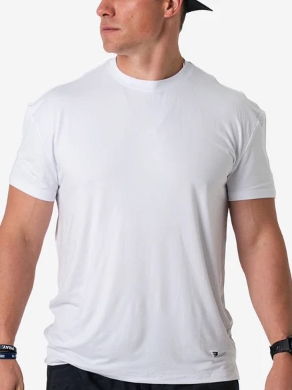 Burlebo XL Classic White Go To Crew Neck Tee